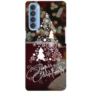 Різдвяні Чохли для Oppo Reno 4 Pro (VPrint) (Ялинка яскрава)