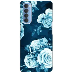Чехлы (ART) Цветы на Oppo Reno 4 Pro (VPrint) (Блактині бутони)
