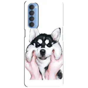 Чехол с Хаски для Oppo Reno 4 Pro - (AlphaPrint)