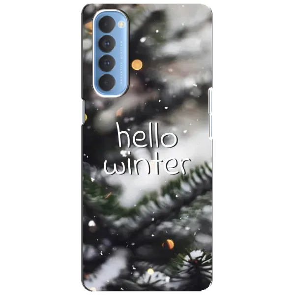 Чехол с принтом «Hello winter» для OPPO Reno 4 Pro