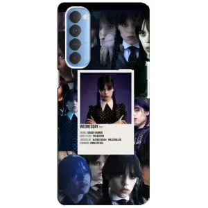 Чохли Венсдей на Oppo Reno 4 Pro Уенсдей (AlphaPrint) (колаж Венздей)