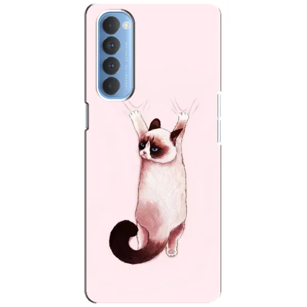 Чехол с принтом «Котик падает» для OPPO Reno 4 Pro