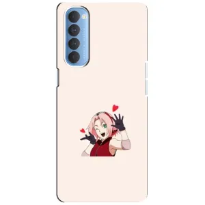 Чехлы Персонажи Аниме Наруто для Oppo Reno 4 Pro (AlphaPrint) (Лайк Сакура)