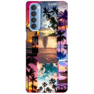 Силиконовый чехол с КАРТИНКАМИ лето для Oppo Reno 4 Pro (AlphaPrint) (Летний отпуск)