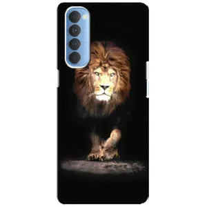 Чохол з картинкою ЛЕВ для Oppo Reno 4 Pro (VPrint) (Лев)