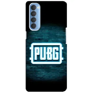 Чехол PUBG для Оппо Рено 4 Про (AlphaPrint) (Лого PUBG)
