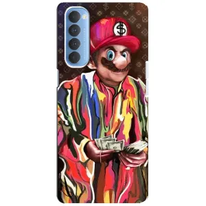 Бренднові Чохли для Oppo Reno 4 Pro - (PREMIUMPrint) (Mario LV)