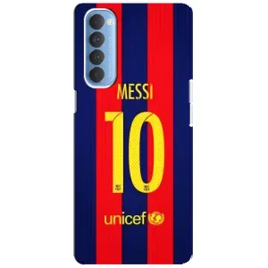 Чехлы Месси для Oppo Reno 4 Pro (AlphaPrint) (Messi Barca 10)