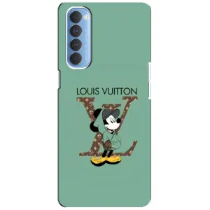 Чохли Луі Вітон для Oppo Reno 4 Pro (AlphaPrint - LOUIS VUITTON) (Міккі Маус LV)