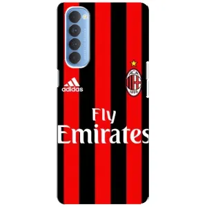 Чохли для Oppo Reno 4 Pro (VPrint) - Футбольні клуби (Milan)