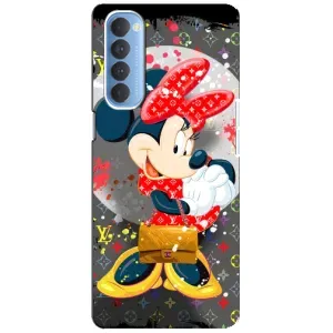 Чохол Disney Mouse Oppo Reno 4 Pro (PREMIUMPrint) (Minni з бантіком)