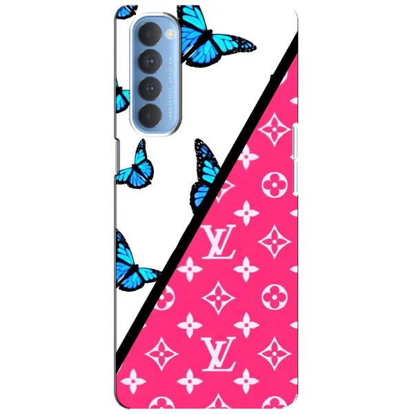 Чехол с принтом «Мода LV» для OPPO Reno 4 Pro