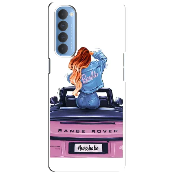 Чехол с принтом «На машине» для OPPO Reno 4 Pro