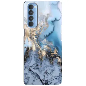 Мраморний чехол на Oppo Reno 4 Pro (VPrint) (Ніжний мрамор)