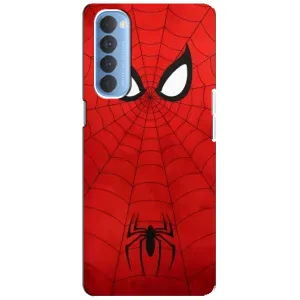 Чехол с человеком пауком для Oppo Reno 4 Pro - (AlphaPrint) (Паук (Марвел))