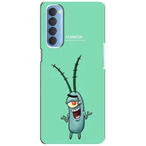 Чохол з принтом «Персонаж Планктон» для OPPO Reno 4 Pro