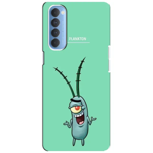 Чохол з принтом «Персонаж Планктон» для OPPO Reno 4 Pro
