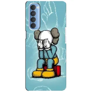 Чохли для Oppo Reno 4 Pro - Bearbrick Louis Vuitton (PREMIUMPrint) (Плач Bearbrick)