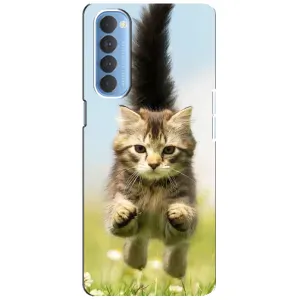 Чохли з Котиками для Oppo Reno 4 Pro (VPrint) (Прижок кота)
