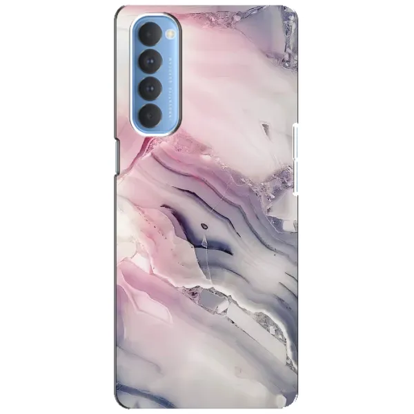 Чехол с принтом «Пурпурный Мрамор» для OPPO Reno 4 Pro