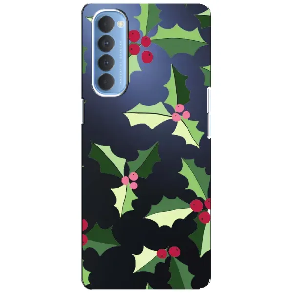 Чехол с принтом «Рождественский фон» для OPPO Reno 4 Pro