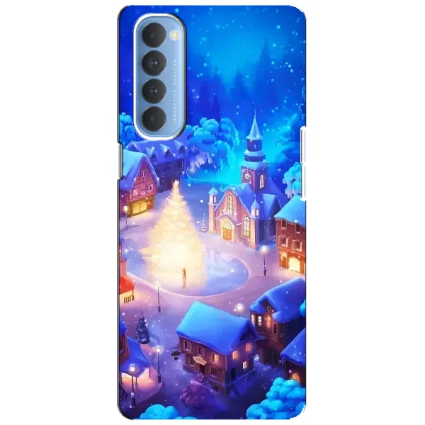 Чохол з принтом «Різдвяне місто» для OPPO Reno 4 Pro