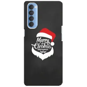 Різдвяні Чохли для Oppo Reno 4 Pro (VPrint) (Санта Крісмас)