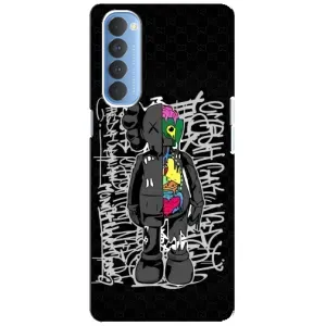 Чохли для Oppo Reno 4 Pro - Bearbrick Louis Vuitton (PREMIUMPrint) (Стиль Bearbrick)