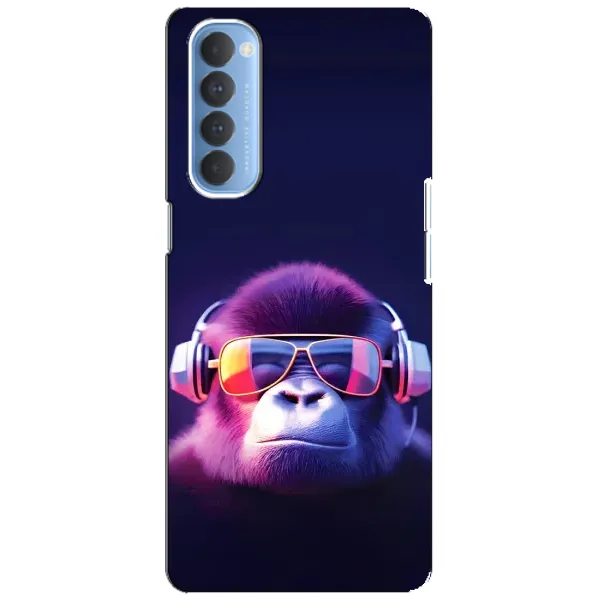 Чехол с принтом «Стильная обезьяна» для OPPO Reno 4 Pro