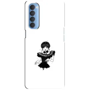 Чохли Венсдей на Oppo Reno 4 Pro Уенсдей (AlphaPrint) (танець Венздей)