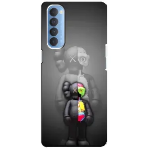 Чохли для Oppo Reno 4 Pro - Bearbrick Louis Vuitton (PREMIUMPrint) (Тіло Bearbrick)