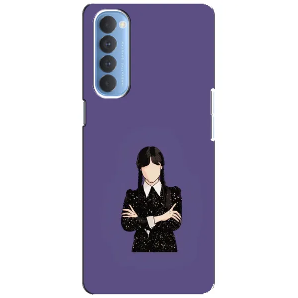 Чохол з принтом «Венздей у чорному» для OPPO Reno 4 Pro