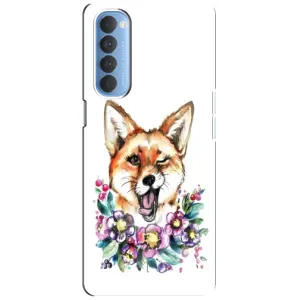 Чохли з картинкою Лисичка для Oppo Reno 4 Pro (VPrint) (Весела лисичка)
