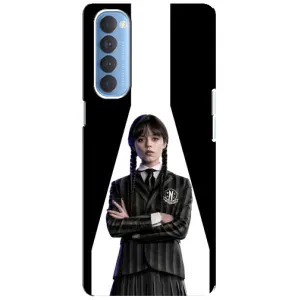 Чохли Венсдей на Oppo Reno 4 Pro Уенсдей (AlphaPrint) (W-Wednesday)