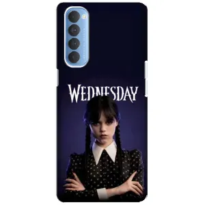 Чохли Венсдей на Oppo Reno 4 Pro Уенсдей (AlphaPrint) (Wednesday)
