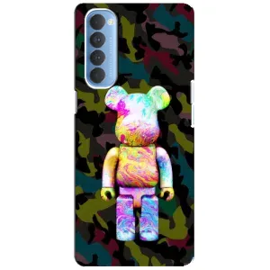 Чохли для Oppo Reno 4 Pro - Bearbrick Louis Vuitton (PREMIUMPrint) (Яскравий Bearbrick)
