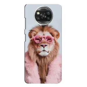 Чохол з принтом стильні тварини для Оппо Рено 4 (Лев в окулярах)