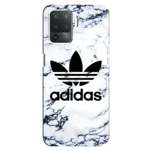 Чохли Адидас для OPPO Reno 5 Lite (AlphaPrint) (Адідас на мраморі)