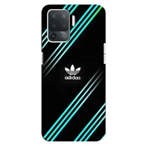 Чохли Адидас для OPPO Reno 5 Lite (AlphaPrint) (Адідас з полосами)