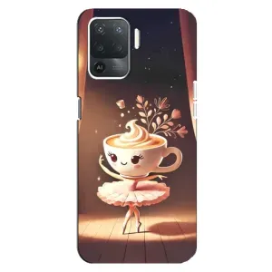 Чохол з мемом Тралалело тралала на OPPO Reno 5 Lite (Балерина капучина)