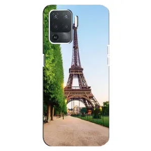 Чохол Ейфелева Вежа OPPO Reno 5 Lite - (AlphaPrint) (Дорога до Парижу)