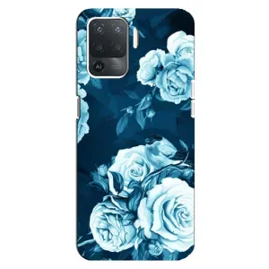 Чехлы (ART) Цветы на OPPO Reno 5 Lite (VPrint) (Блактині бутони)