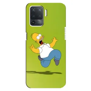 Чехол с Симпсонами для OPPO Reno 5 Lite (VPrint) (Гомер Симпсон)