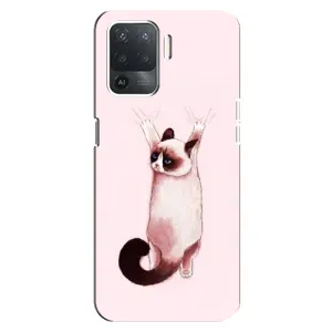 Чохол на OPPO Reno 5 Lite
літерами та цифрами українською: ОППО Рено 5 Лайт з Котиками (VPrint) (Котик падає)