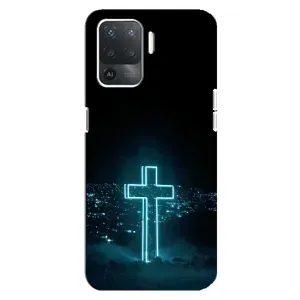 Християнські Чохли для OPPO Reno 5 Lite (AlphaPrint) (Хрест і місто)