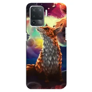 Чохли з картинкою Лисичка для OPPO Reno 5 Lite (VPrint) (Лисичка в космосі)