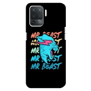 Чехлы Мистер Бист для Оппо Рено 5 Лайт (logo Mr beast)