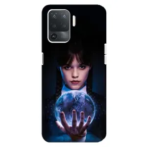 Чехол с дизайном Венздей 2 на OPPO Reno 5 Lite (Магическая сфера Уэнздей)