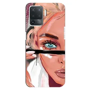 Чохол з друком для OPPO Reno 5 Lite - (Мода) (AlphaPrint) (Макіяж)