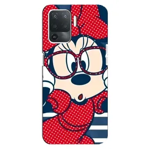 Міккі Маус чохол для OPPO Reno 5 Lite (AlphaPrint - Мультяшні) (Маус в окулярах)